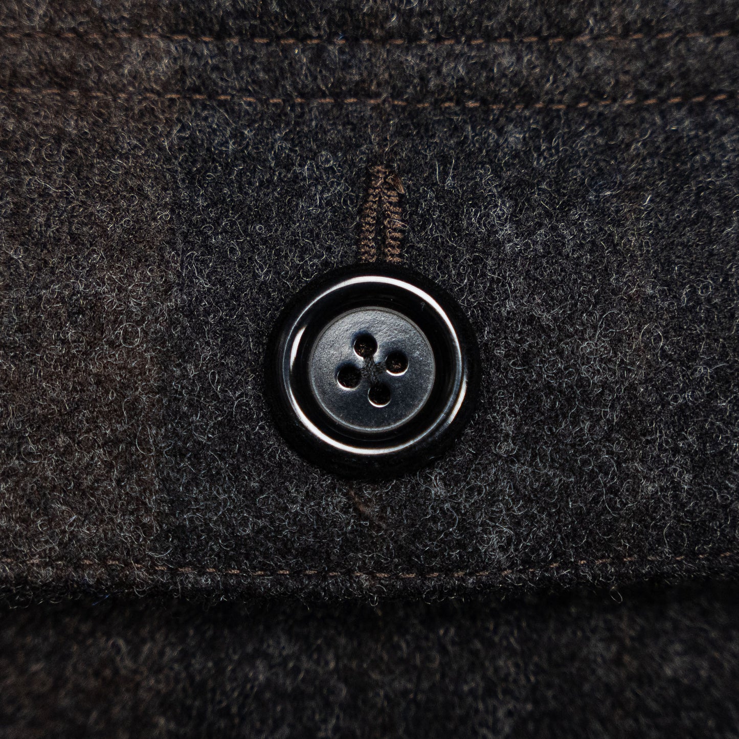 Corozo nut button of the Iron Snail Mammoth jacket.